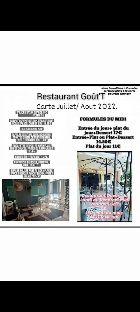 Restaurant Goût'T - Menu Image 1